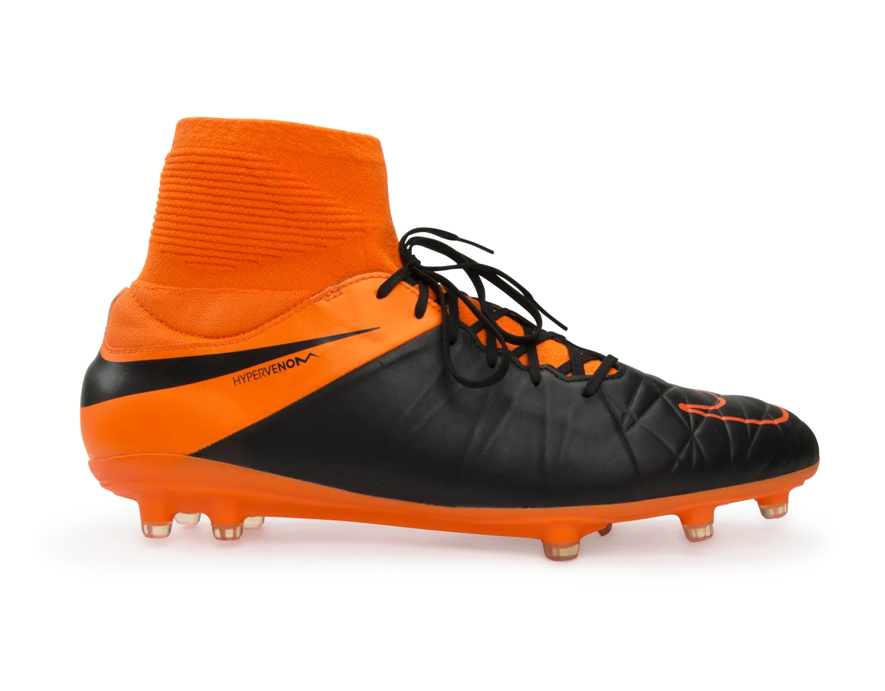 Nike Men's Hypervenom Phatal II Leather FG Black/Total Orange/White